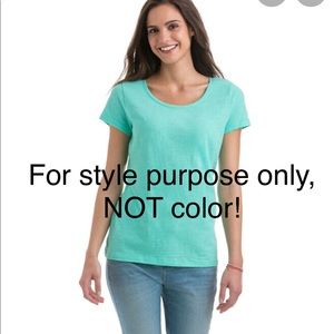 Vineyard Vines Cotton Slub Open Neck Tee